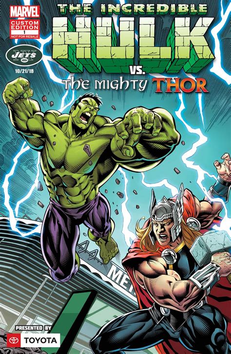 Incredible Hulk Vs The Mighty Thor New York Jets Exclusive Vol 1 1