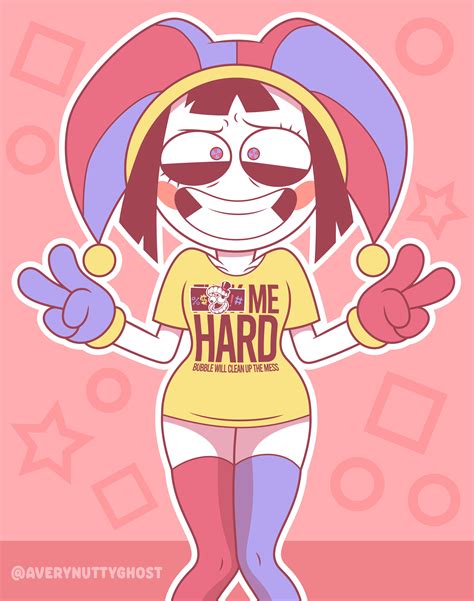 pomni wearing a lewd shirt the amazing digital circus know your meme