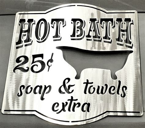 new hot bath 25 cents polished metal wall art 20 etsy