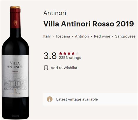 Villa Antinori 2019 Toscana Red
