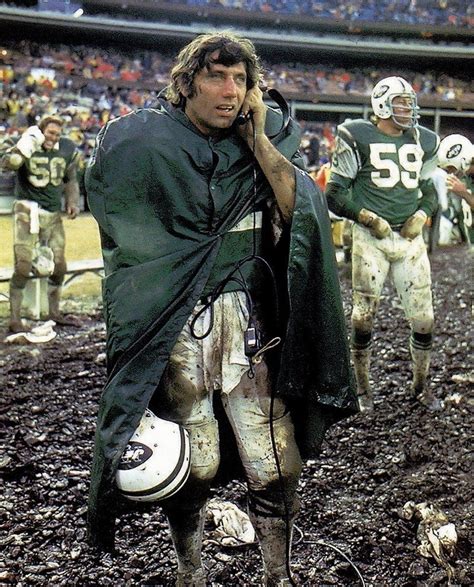 Bills At Jets Dec 8 1974 New York Jets Quarterback Joe Namath Listens On The Sidelines