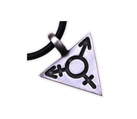 Pride Shack Transgender Symbol Necklace Triangle Transgender Pride