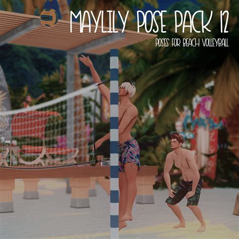 Maylily Pose Pack 12 Poses For Beach Volleyball X Best Sims Mods