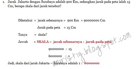 Cara Menghitung Jarak Sebenarnya Skala Peta Rumus Skala Beserta Riset