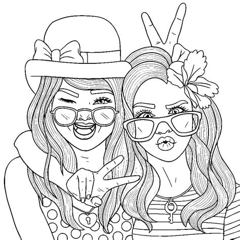 Cute Bff Printable Cute Bff Coloring Pages For Girls Thekidsworksheet