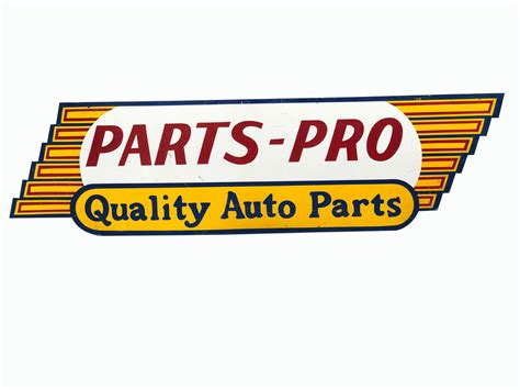 Vintage Parts Pro Quality Auto Parts Tin Sign