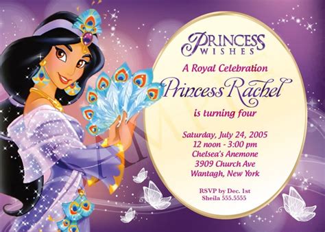 Disney Princess Birthday Invitations Ideas Bagvania Free Printable