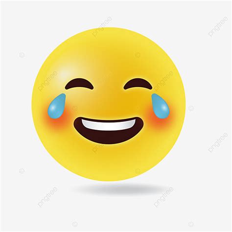 Laughing Emoji Clipart Png Images Laugh With Tear Funny Emoji Vector