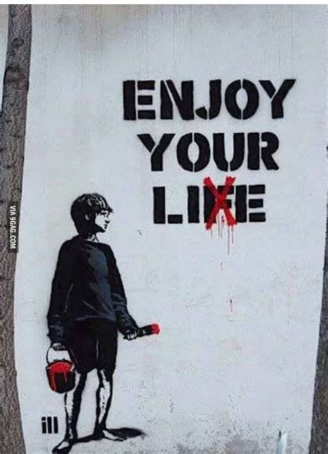 I Enjoy My Likes Funny Street Art Banksy Banksy Art Street Art