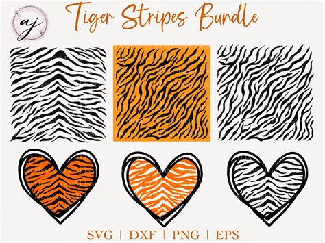 Art Collectibles Clip Art Silhouette Tiger Print SVG Cut File Cricut