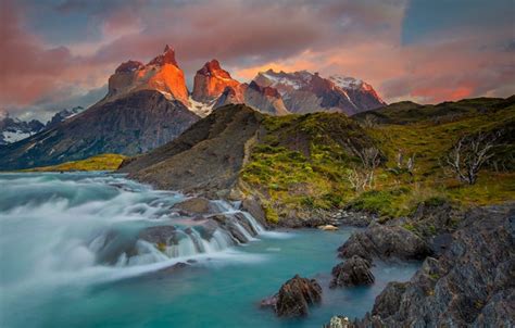 Wallpaper Mountains River Chile Thresholds Patagonia National Park