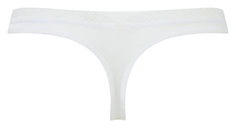 Sheer See Through Thong Panty Gossard Glossies White 6276 Lavinia