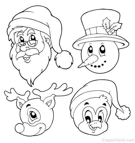 10 dibujos de Navidad para imprimir y colorear - Etapa Infantil