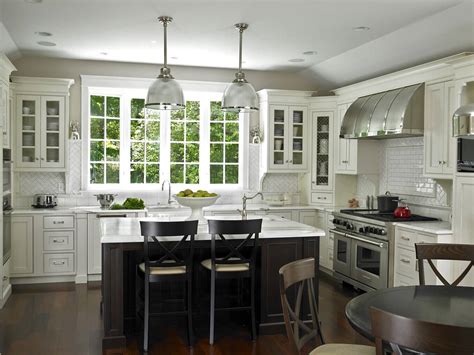 If you have a small kitchen, every inch of counter space is prime real estate. White Traditional Kitchen Cabinets - TheyDesign.net ...