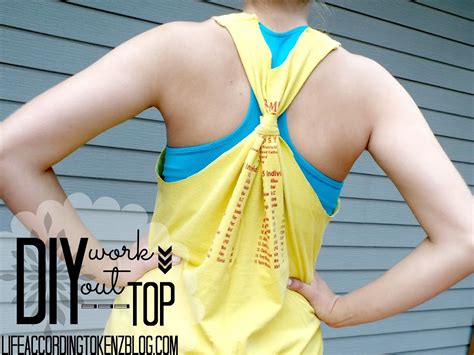 Diy Workout Top In 9 Easy Steps Diy Workout Shirt Diy Workout Diy Tops