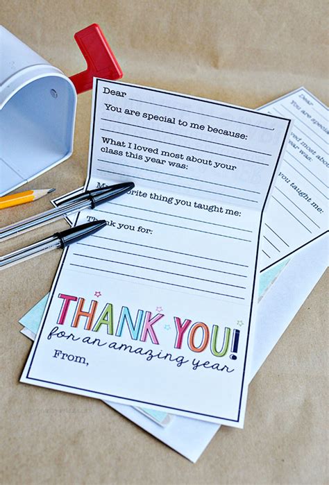 Ts For Teacher Appreciation Week T Card Template From 30daysblog
