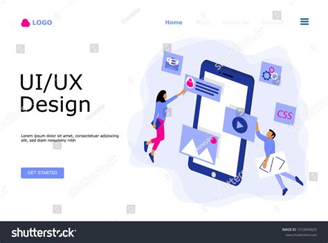 Ui Ux Design Vector Illustration Concept Vector De Stock Libre De