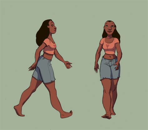 Woman Walking Animated 