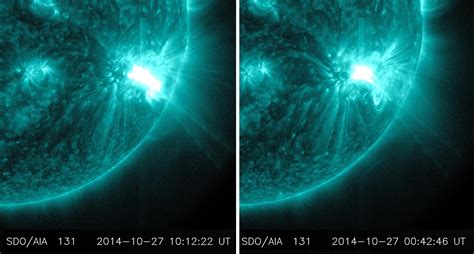 Nasas Sdo Observes More Flares Erupting From Giant Sunspot