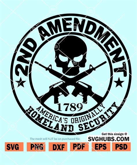2nd Amendment Svg Americas Original Homeland Security Svg Gun Owners Svg