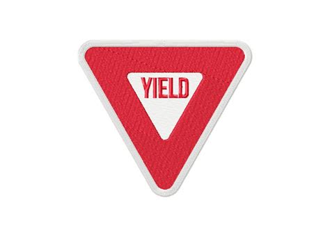 Yield Road Sign Embroidery Design Embroidery Designs For Free