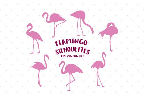Flamingo Silhouettes Svg Cut Files 87294 Cut Files Design Bundles