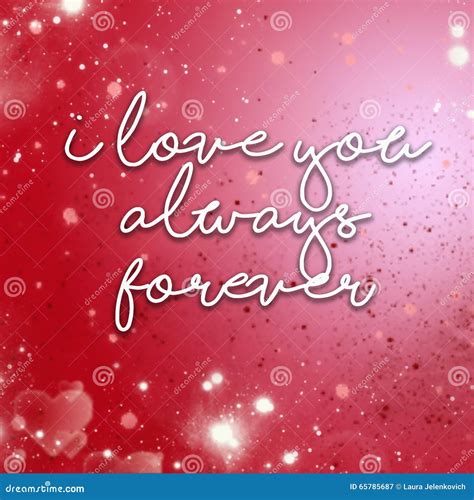 I Love You Always Forever Stock Illustration Illustration Of Glitter