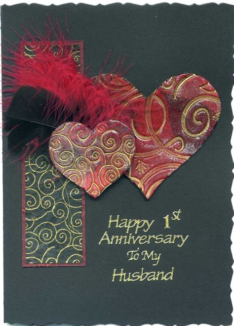 First up is the card i made for the qftd74 to honor. Handmade Anniversary Cards For Husband. Wedding ...