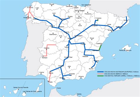 Mapa Alta Velocidad España 2023 Líneas Ave Avlo Ouigo
