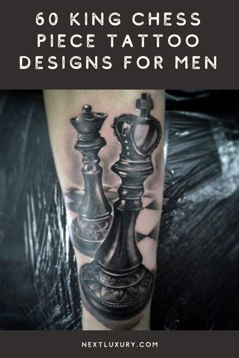 60 King Chess Piece Tattoo Designs For Men Powerful Ink Ideas Chess