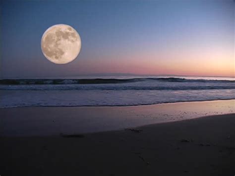 Moon Over Pacific Ocean At Stock Footage Video 100 Royalty Free