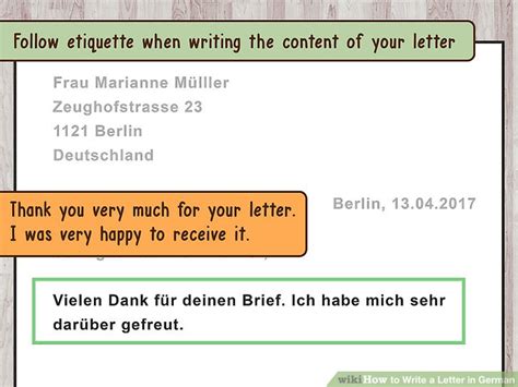 Deutsch Brief Formal