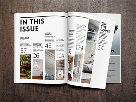 Tricky Ways To Create A Lively Magazines Table Of Content Design