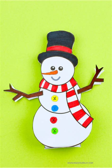 Printable Snowman Craft