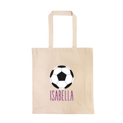 Personalized Girls Soccer Tote Bag Custom Monogrammed Soccer Etsy