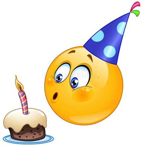 Birthday Emoticon Stock Vector Illustration Of Emoji 31709842