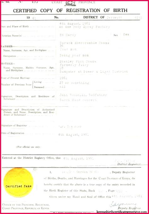 Replicated from real certificate of birth. 4 Make Your Own Birth Certificate Template 79655 ...
