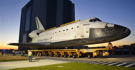 Space Shuttle Atlantis Rolls Out For Its Final Journey