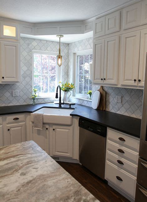 Our attractive shaker style kitchen cabinet doors are ideal for replacing old kitchen doors, available in a range of different sizes. Modern farmhouse inspired kitchen | Kitchen sink design ...