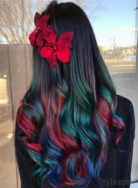 24 Rainbow Hairstyles For Long Hair Hairstyle Catalog