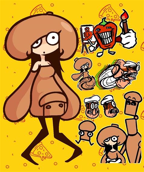 Mushroom Toppin Girl Feat Pepperman And Others Pizza Tower Know