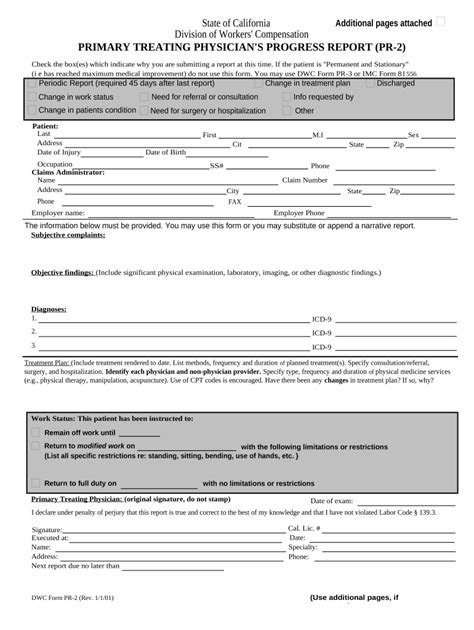 Ca Workers Compensation Form Fill Out And Sign Printable Pdf Template