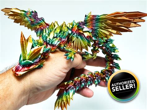Articulated Winged Crystal Dragon