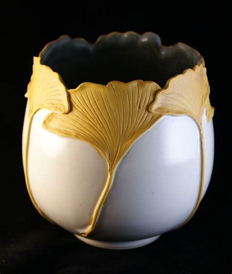 Ginkgo Vase Pratt Clay Studio Large Ceramic Vase Clay Pottery