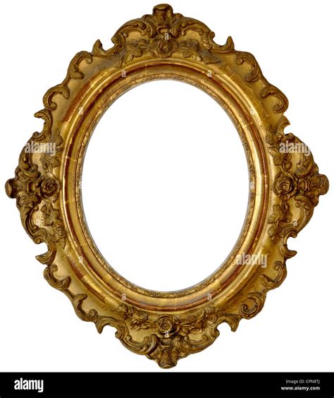 Fine Arts Picture Frame Golden Picture Frame Oval Wooden Frame