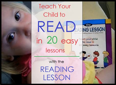Teach Your Child To Read In 20 Easy Lessons With The Reading Lesson