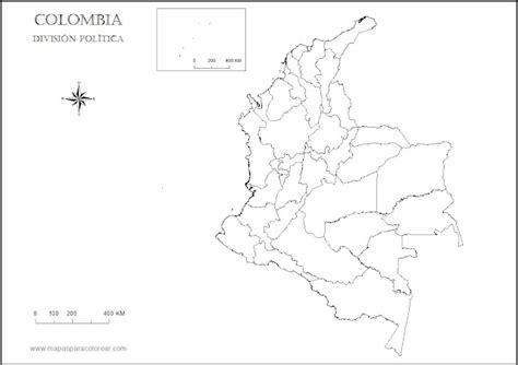 Croquis Del Mapa De La Division Política De Colombia Imagui
