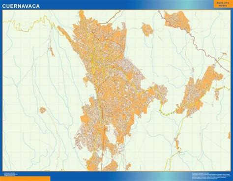 Mapa Cuernavaca Digital Maps ©netmaps Uk