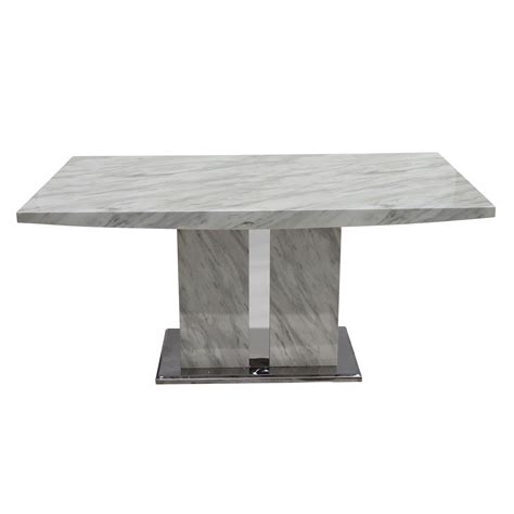 Shop with afterpay on eligible items. Montero 160cm White Marble Dining Table