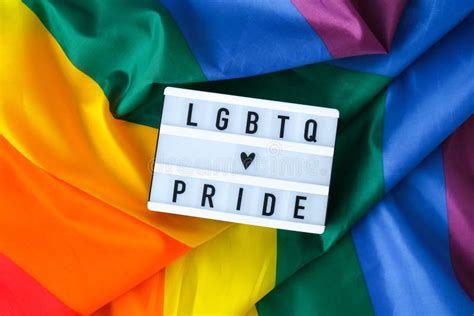 Rainbow Flag With Lightbox And Text Lgbtq Pride Rainbow Lgbtq Flag